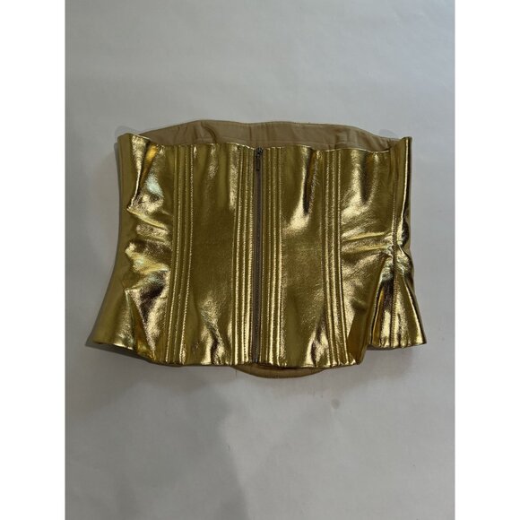 Rozie Corsets Strapless Corset Top in Gold - Picture 4 of 5